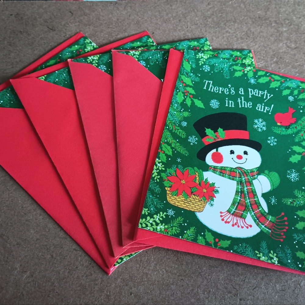 Holiday Party invitations, 5 count